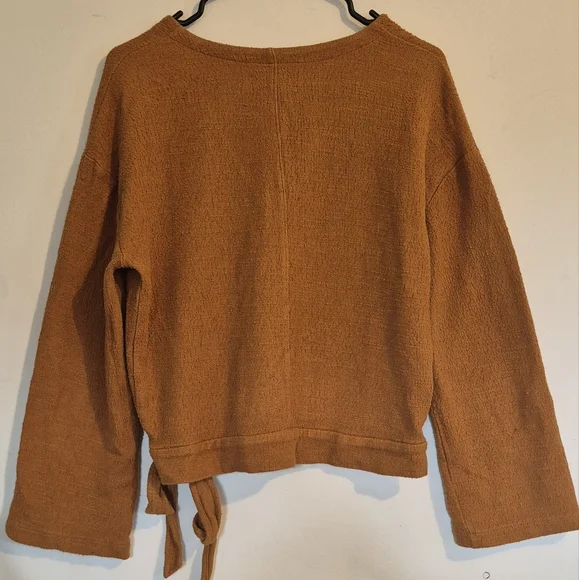 Madewell Women's Tan Wrap Sweater - Picture 2 of 5